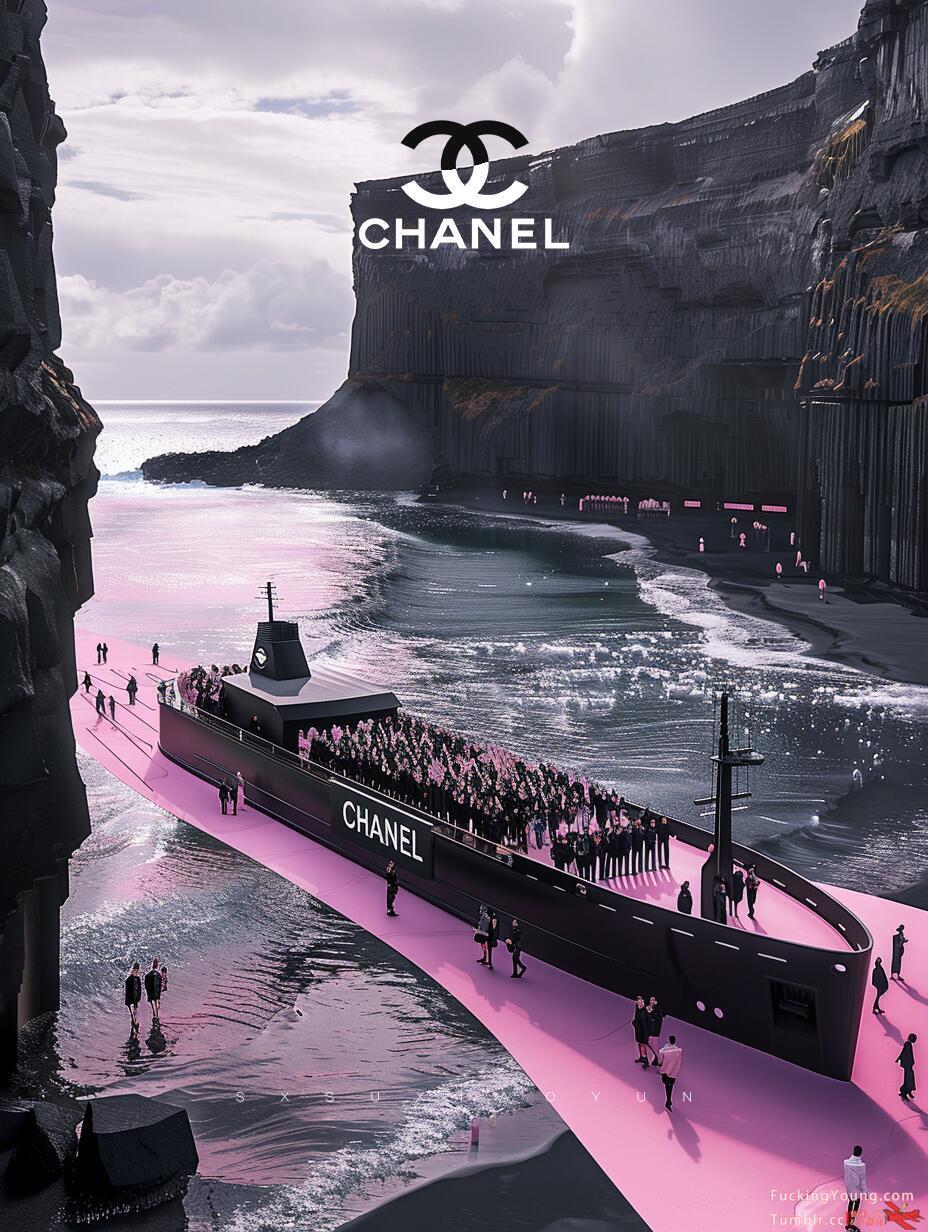 香奈儿“La Pausa号”的邮轮：black pink in your area！