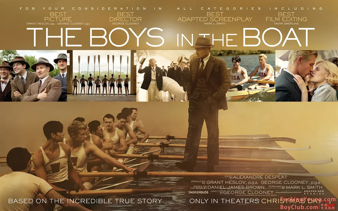 满屏体育生荷尔蒙！-  赛艇男孩 The Boys in the Boat (2023) VIP在线可看｜假期VIP特价ing