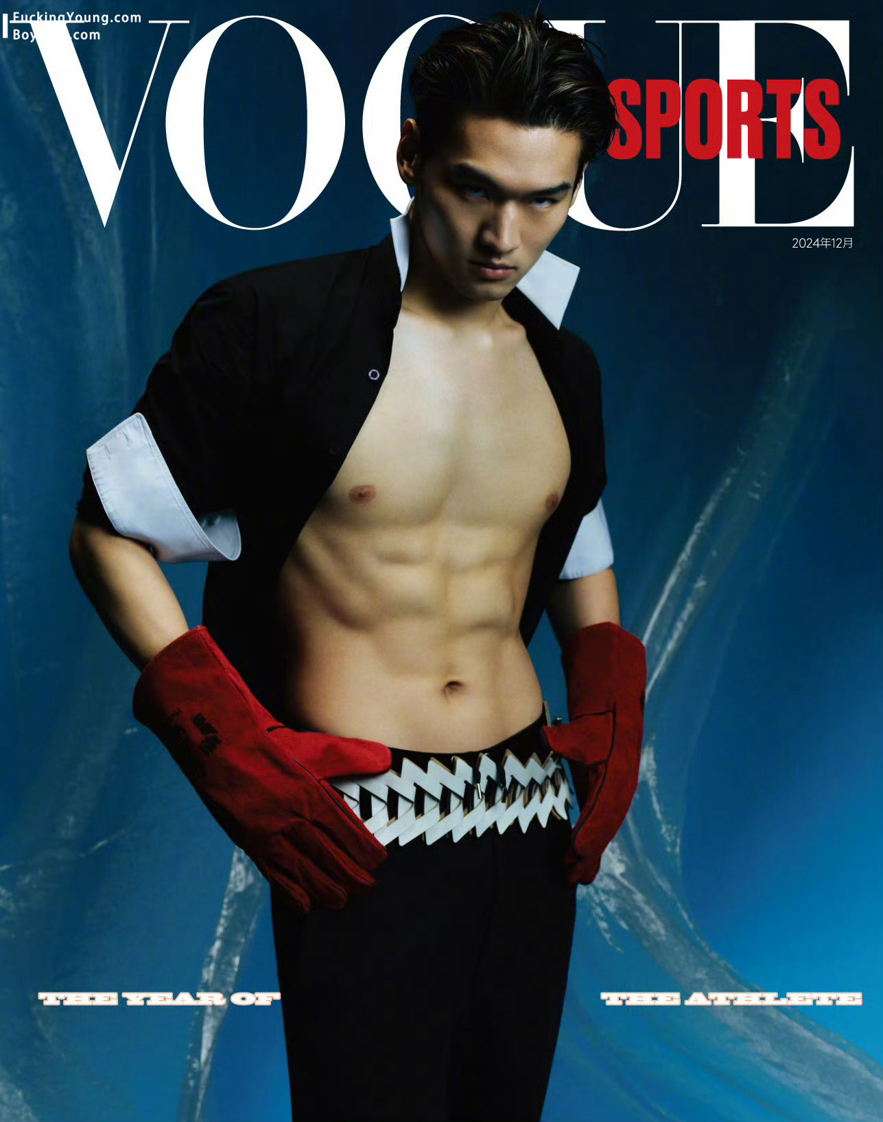 Vogue 拍的男运动员的身材